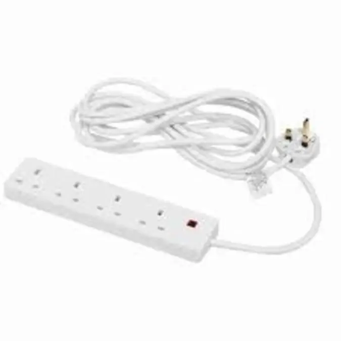 Almark Eng-4Way Extension Socket W-Surge